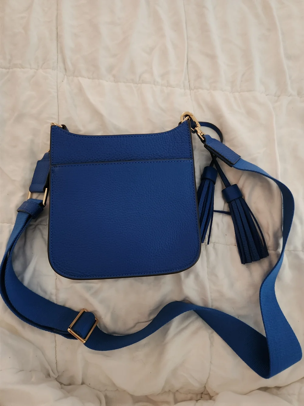 Tory Burch Kira Tassel Crossbody Bag in Deep Blue